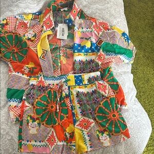 Colorful Women's Swim Coverup Set